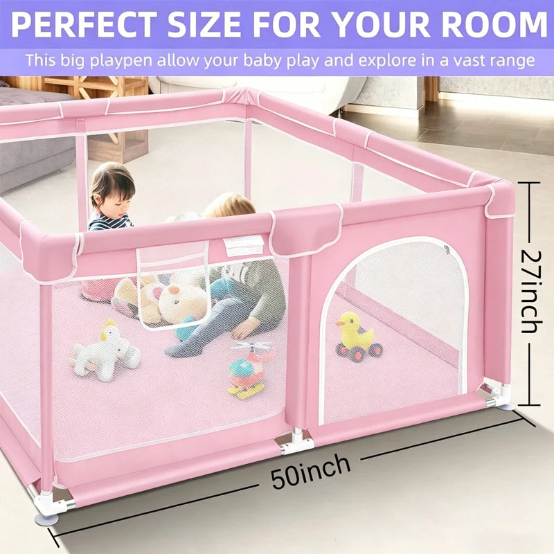 Kids Playpen Playground Foldable Baby Play Yard Indoor Outdoor Safety