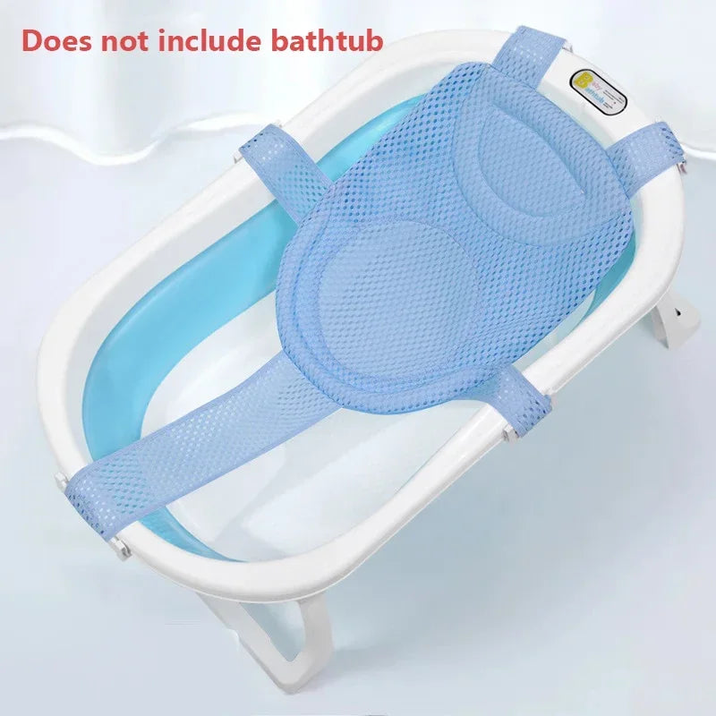 Baby Bath Net Mat With Adjustable Pillow Seat Cushion