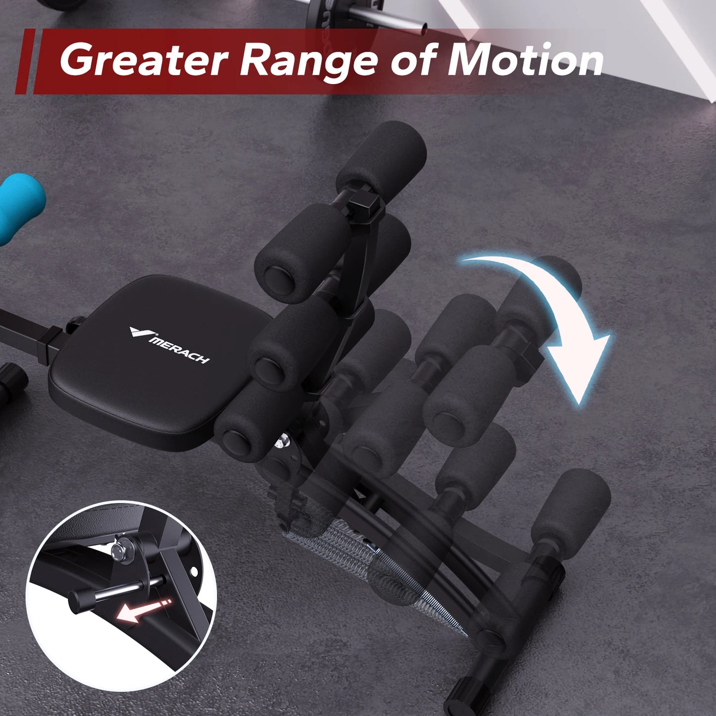 Merach Ab Machine Multi Functional Adjustable Ab Trainer Gym