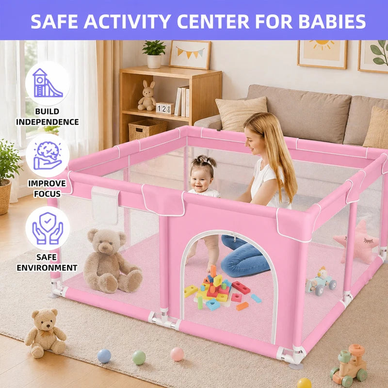 Kids Playpen Playground Foldable Baby Play Yard Indoor Outdoor Safety