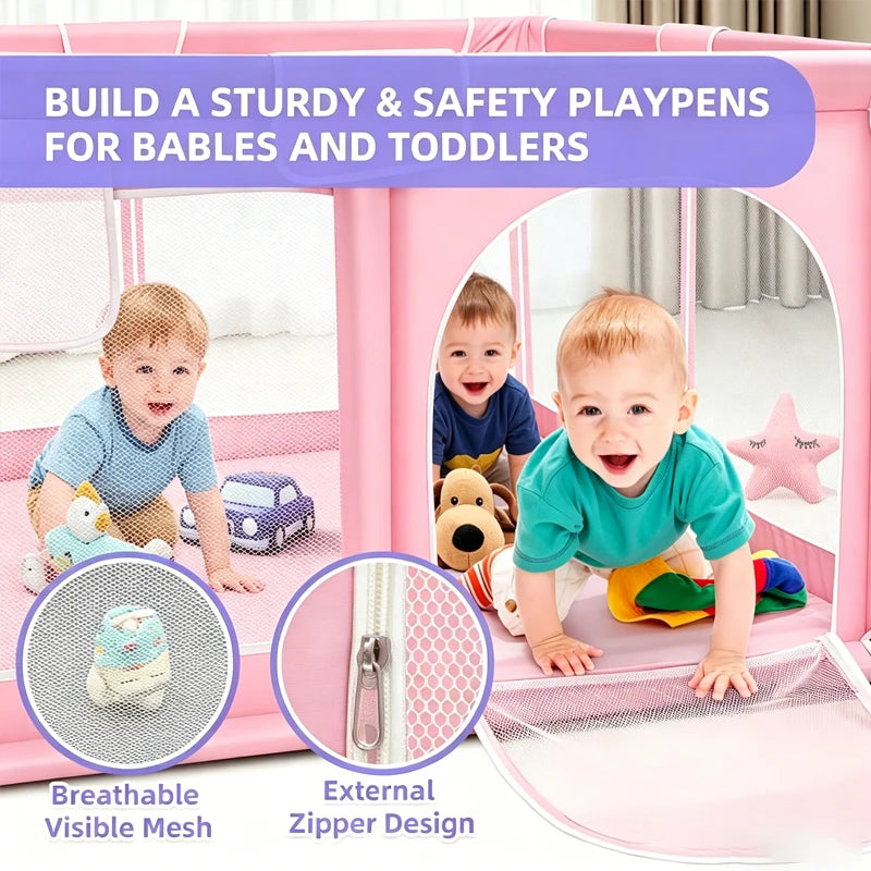Kids Playpen Playground Foldable Baby Play Yard Indoor Outdoor Safety