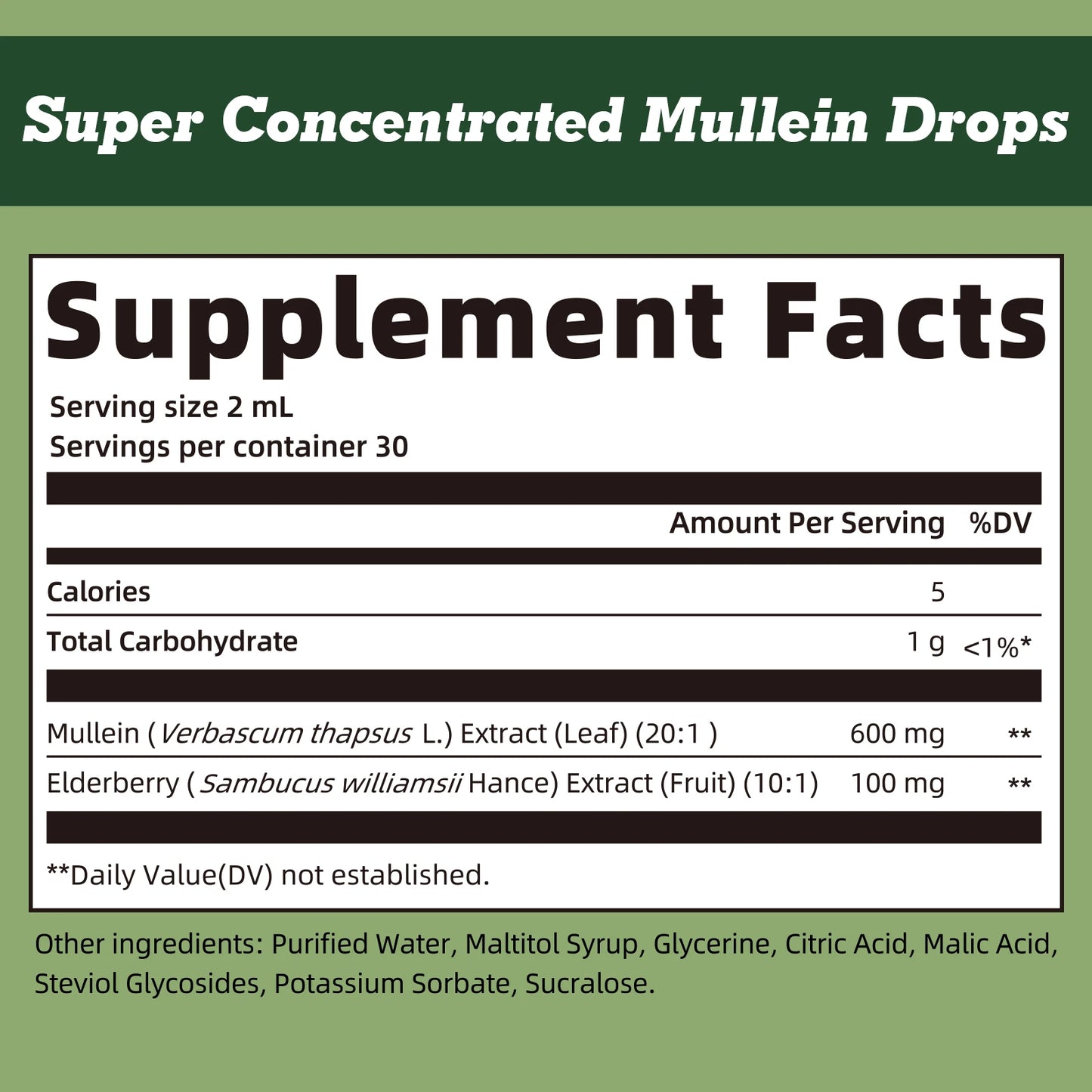 MINCH Mullein Drops for Lung Health and Respiratory Support