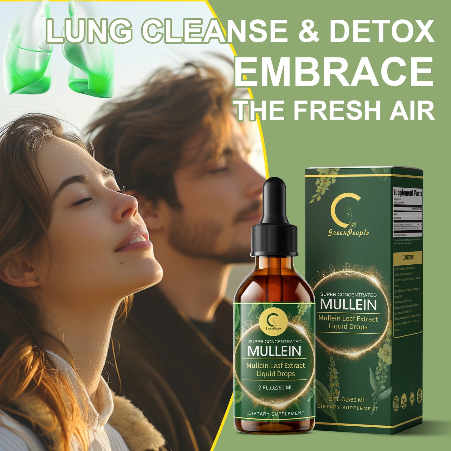 MINCH Mullein Drops for Lung Health and Respiratory Support