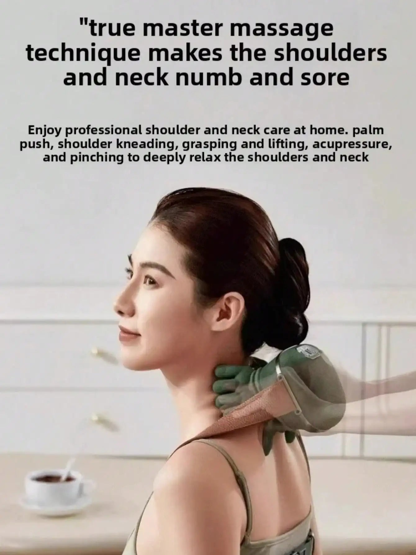 4D Shiatsu Neck And Shoulder Massager With Heat Deep Kneading