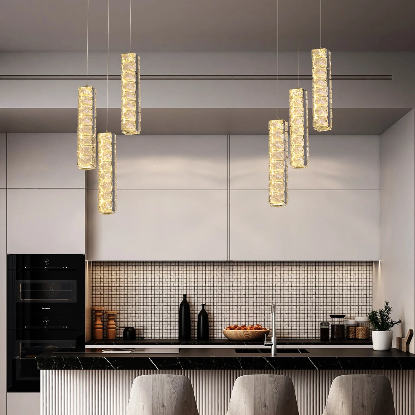 VETRULUS Nordic K9 Crystal Ceiling Pendant Lamp Living Room