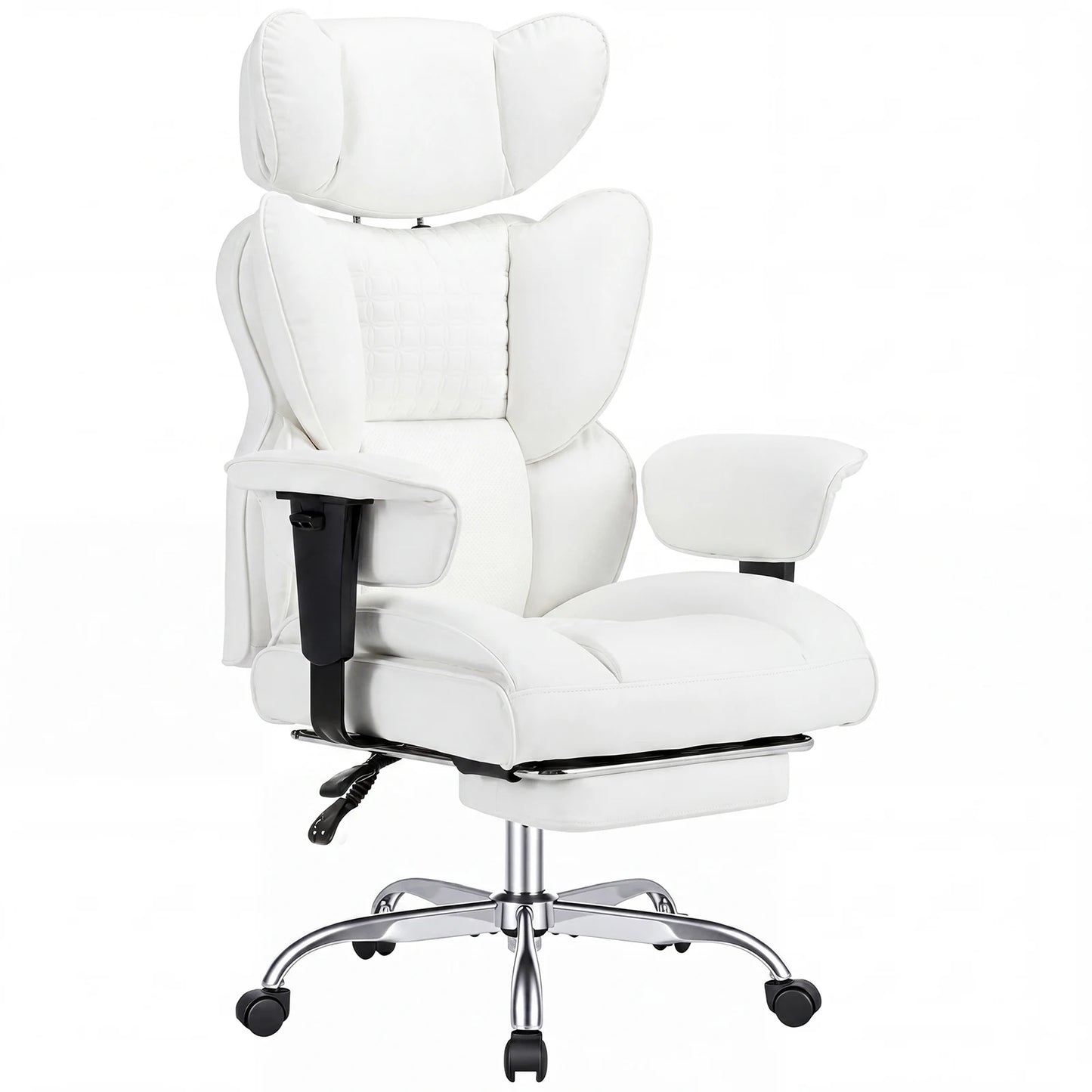 JHK Ergonomic Adjustable Armrests Gaming Chair PU Leather Footrest