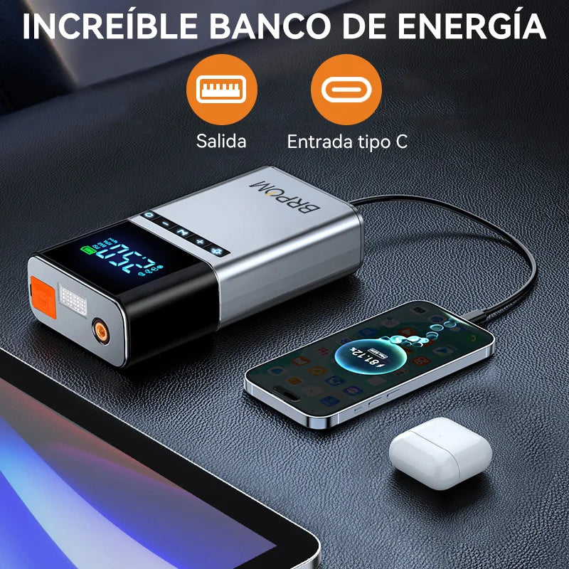 BIUBLE 4 In 1 Jump Starter Air Compressor Power Bank
