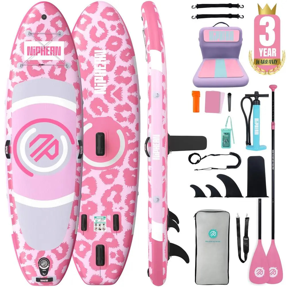 YTYIN Inflatable Paddle Board With StabilTrac Fin Accessory Kit