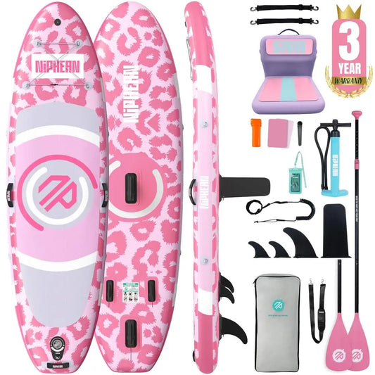 YTYIN Inflatable Paddle Board With StabilTrac Fin Accessory Kit