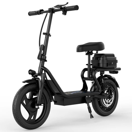 AOVOPRO Electric Scooter for Adults Folding Dual Suspension 500W