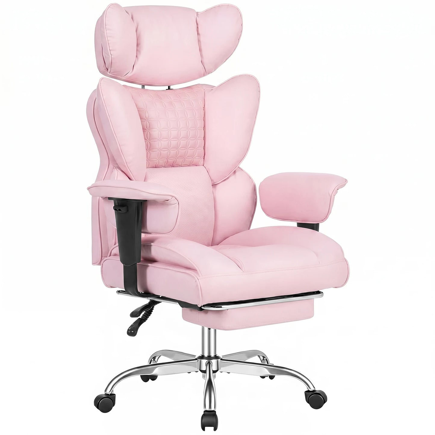 JHK Ergonomic Adjustable Armrests Gaming Chair PU Leather Footrest