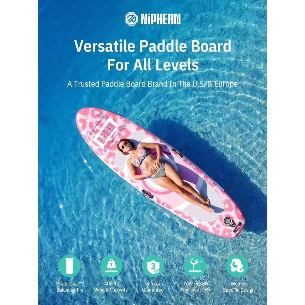 YTYIN Inflatable Paddle Board With StabilTrac Fin Accessory Kit