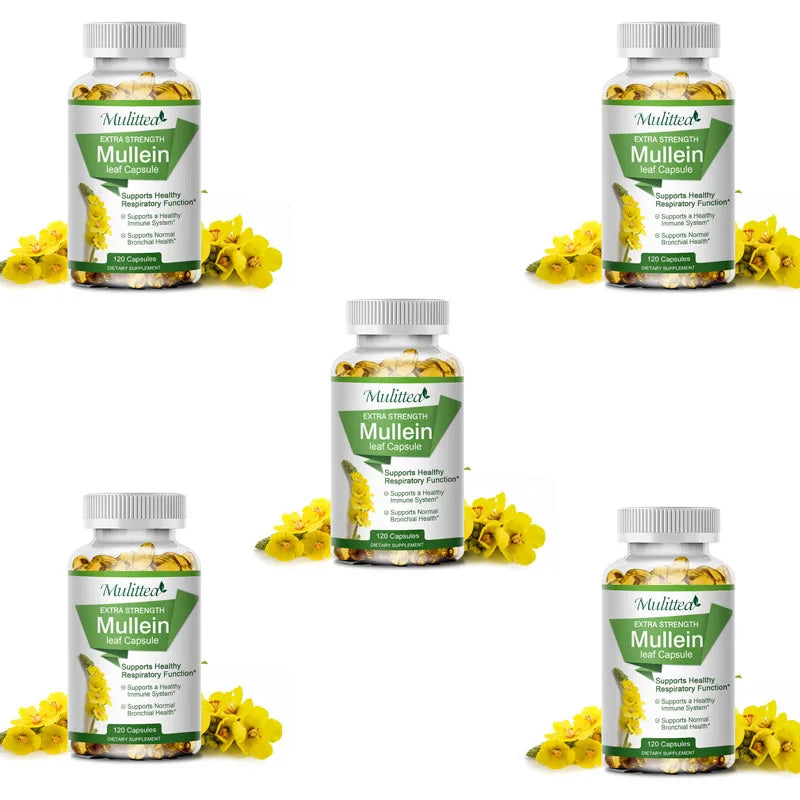 Mulittea Mullein Leaf Capsules For Respiratory Support