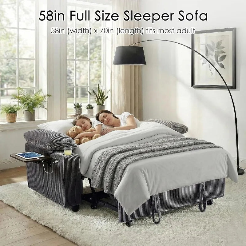 XMSJ Sleeper Sofa Bed Convertible Couch For Living Room