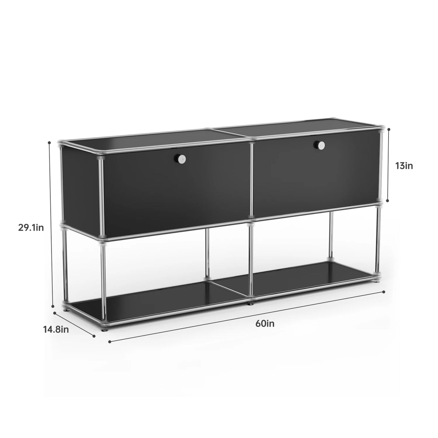 Modern Stainless Steel Storage Cabinet And TV Stand