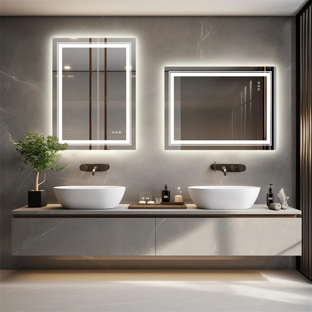 LUVODI LED Bathroom Mirror With Dimmable Lights IP65 Waterproof