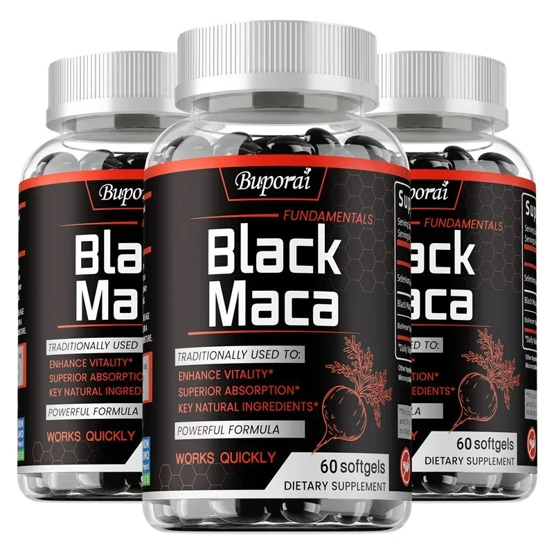 Pslalae Black Maca Supplement Buporai Energy Endurance