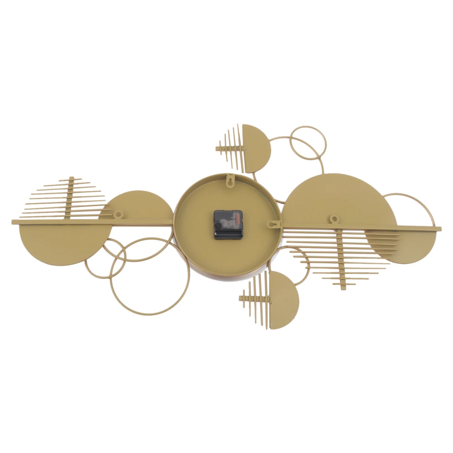 Creative Modern Metal Wall Clock, Silent Battery Operated, Minimalist Decor