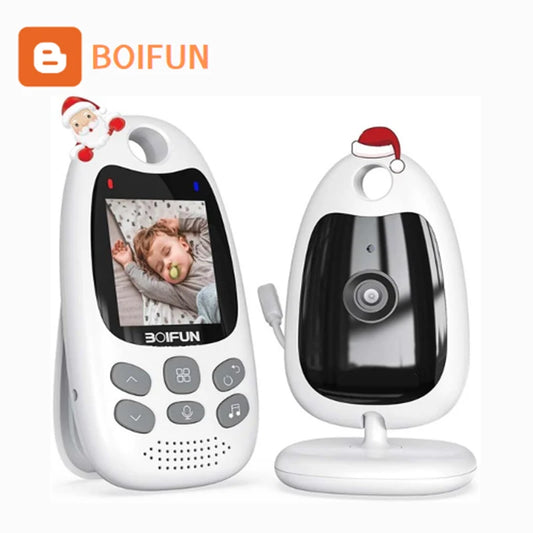 BOIFUN Baby Monitor With Camera VOX Temperature Sensor 2.4GHz 720p