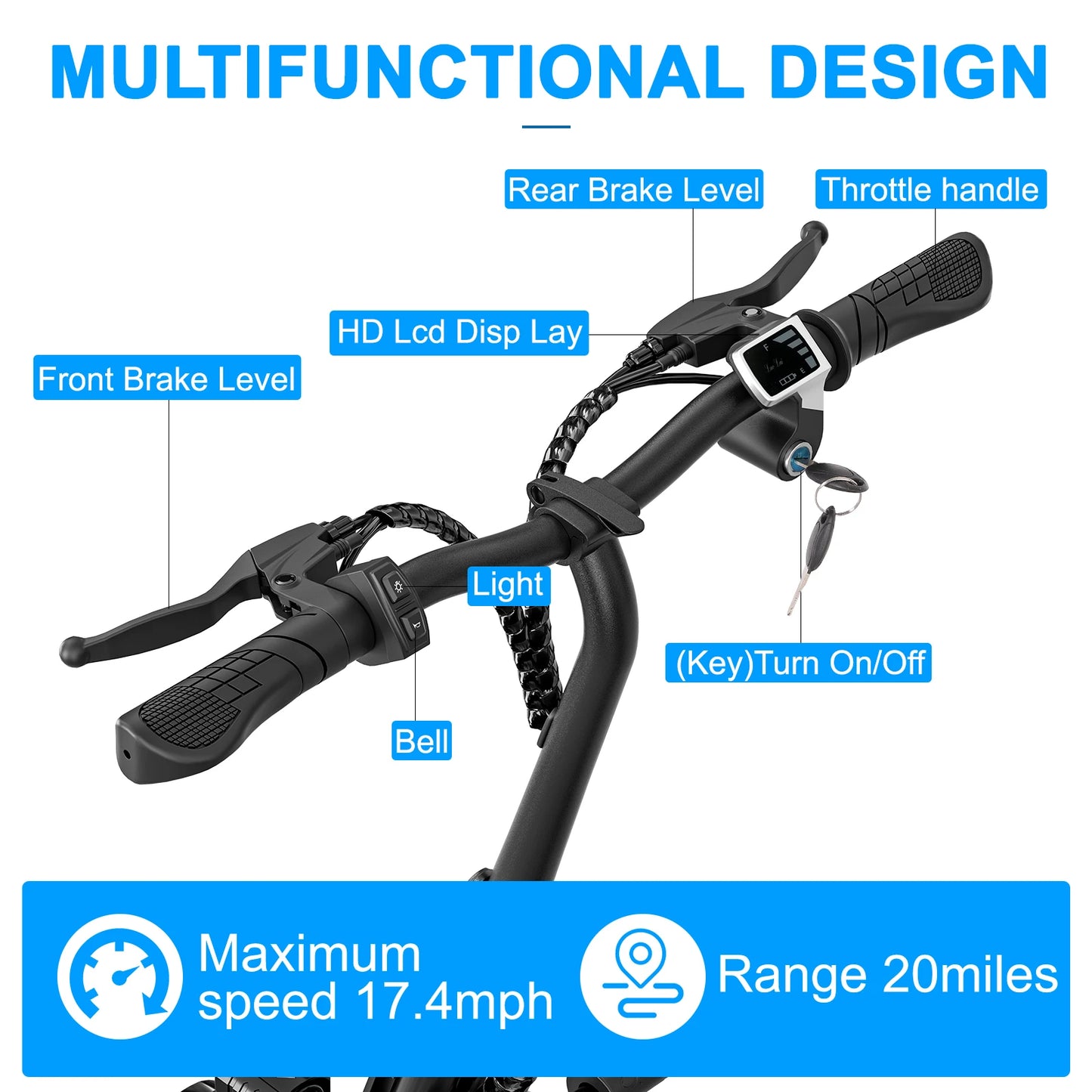 EILLEO SPACEWALK 36V Electric Scooter With Three Seats