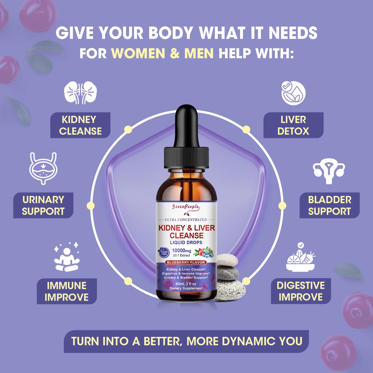 IMATCHME Kidney And Liver Detox Drops With Milk Thistle