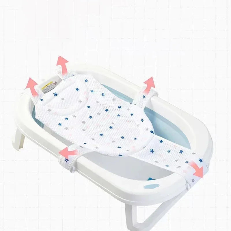 Baby Bath Net Mat With Anti Slip Cross Seat Cushion