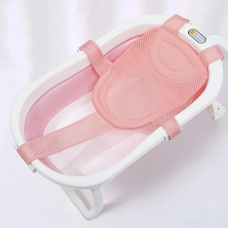 Baby Bath Net Mat With Adjustable Pillow Seat Cushion