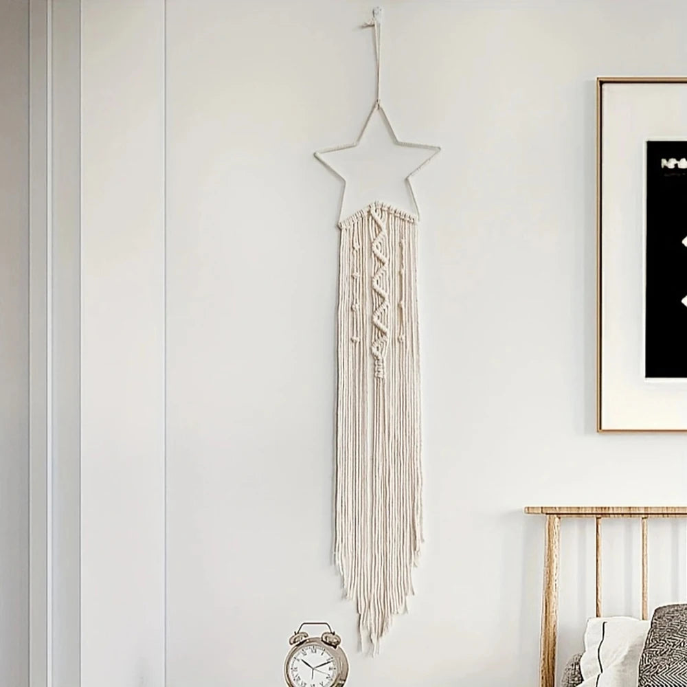 Dromenvanger Star and Moon Woven Pendant Home Decor Bedroom