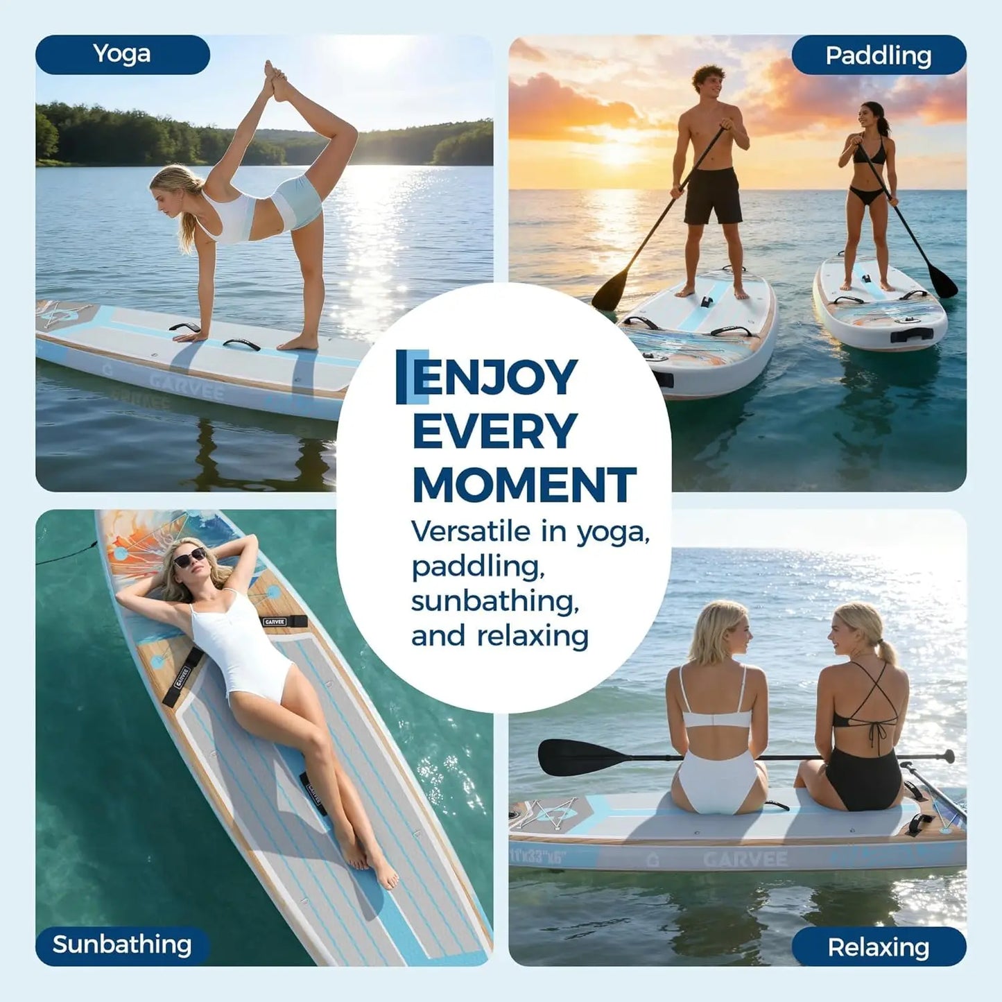 Inflatable Paddle Board With Premium Accessories, Camera Mount