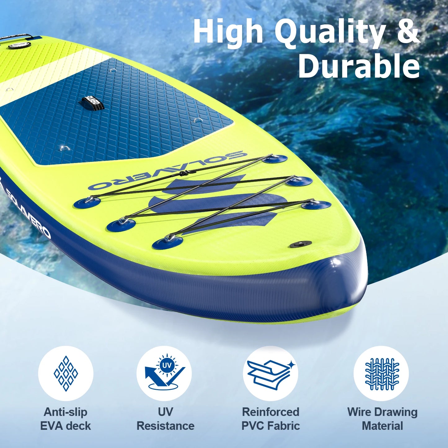 Inflatable Stand Up Paddle Board With Accessories And Carry Bag