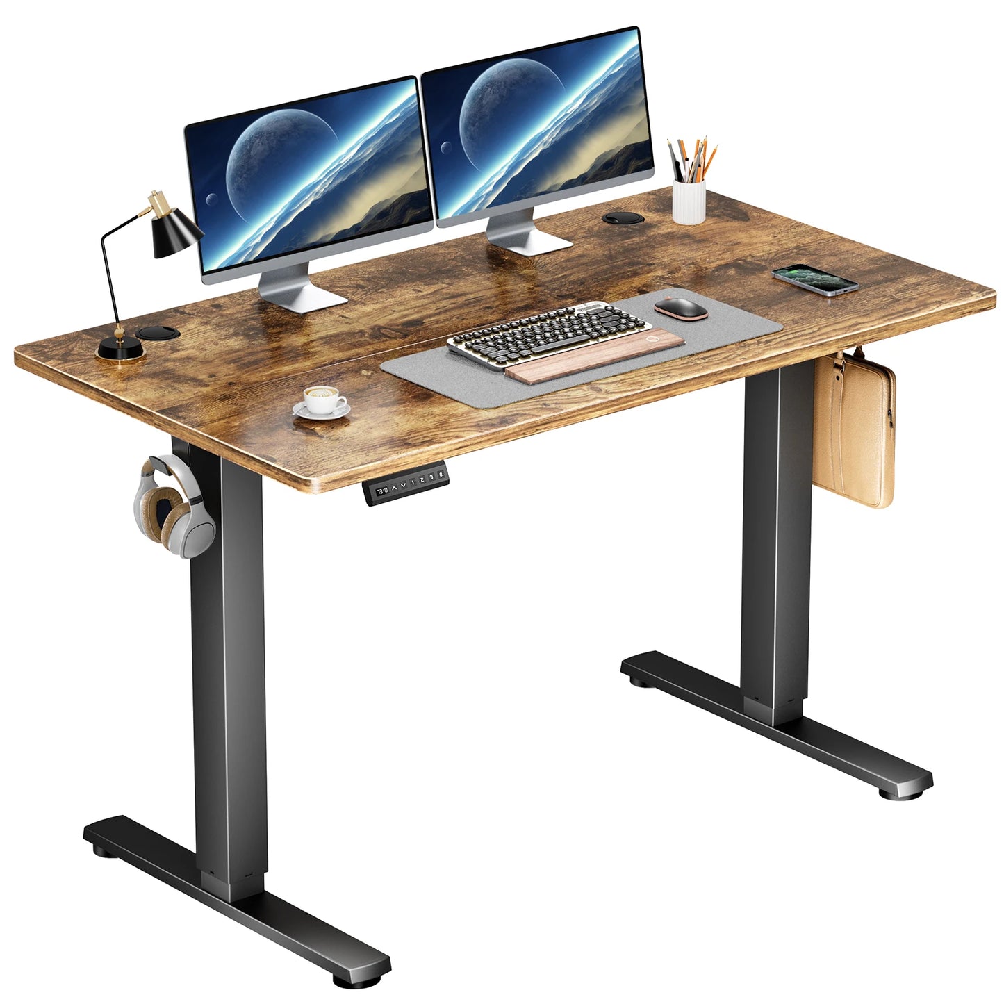 JHK Electric Standing Desk Height Adjustable Sit-Stand Workstation