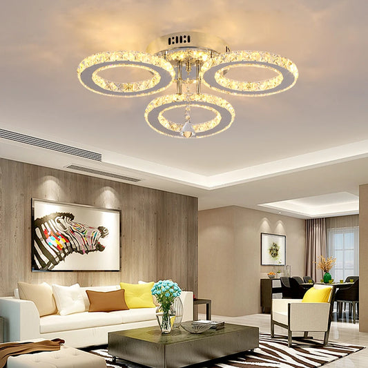 VETRULUS Modern Luxury Crystal Chandelier for Living Room
