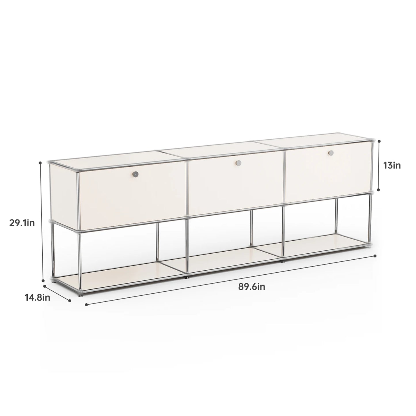 Modern Stainless Steel Storage Cabinet And TV Stand