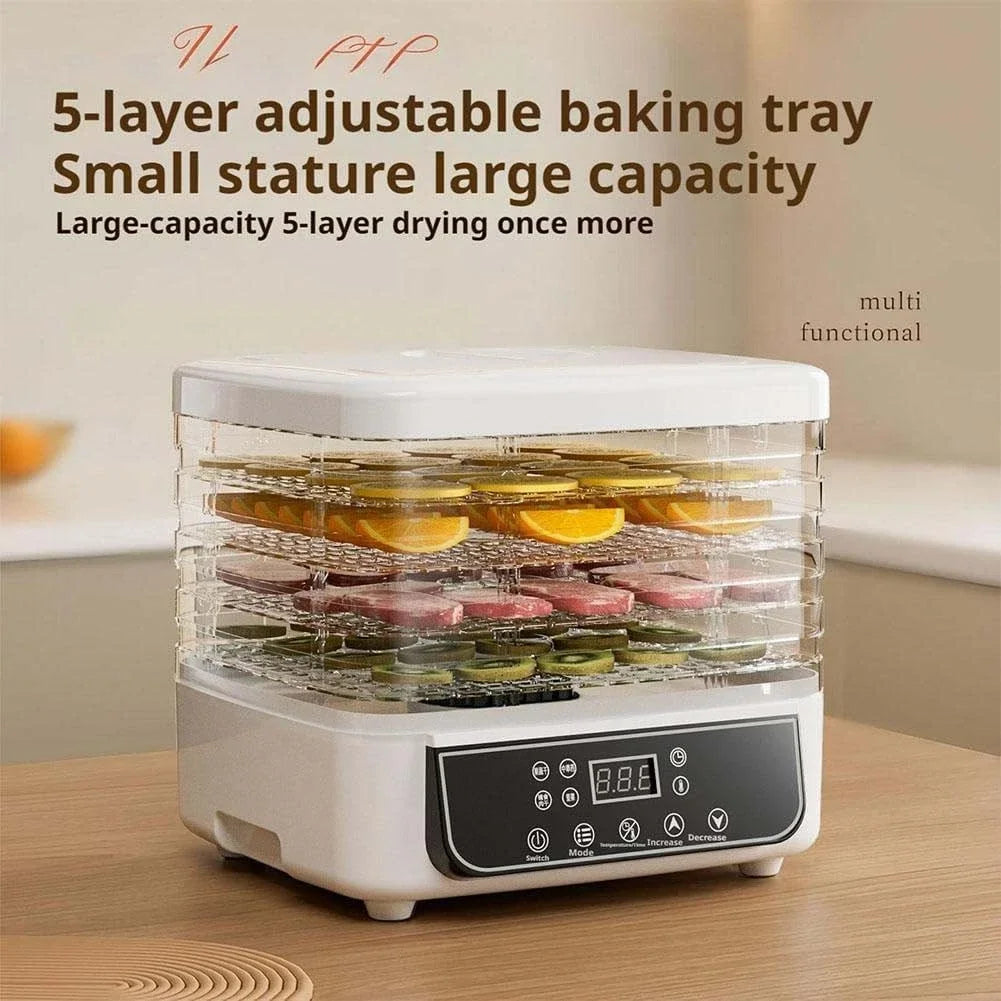 5-Layer Household Food Dryer For Fruits And Vegetables Adjustable Temperature