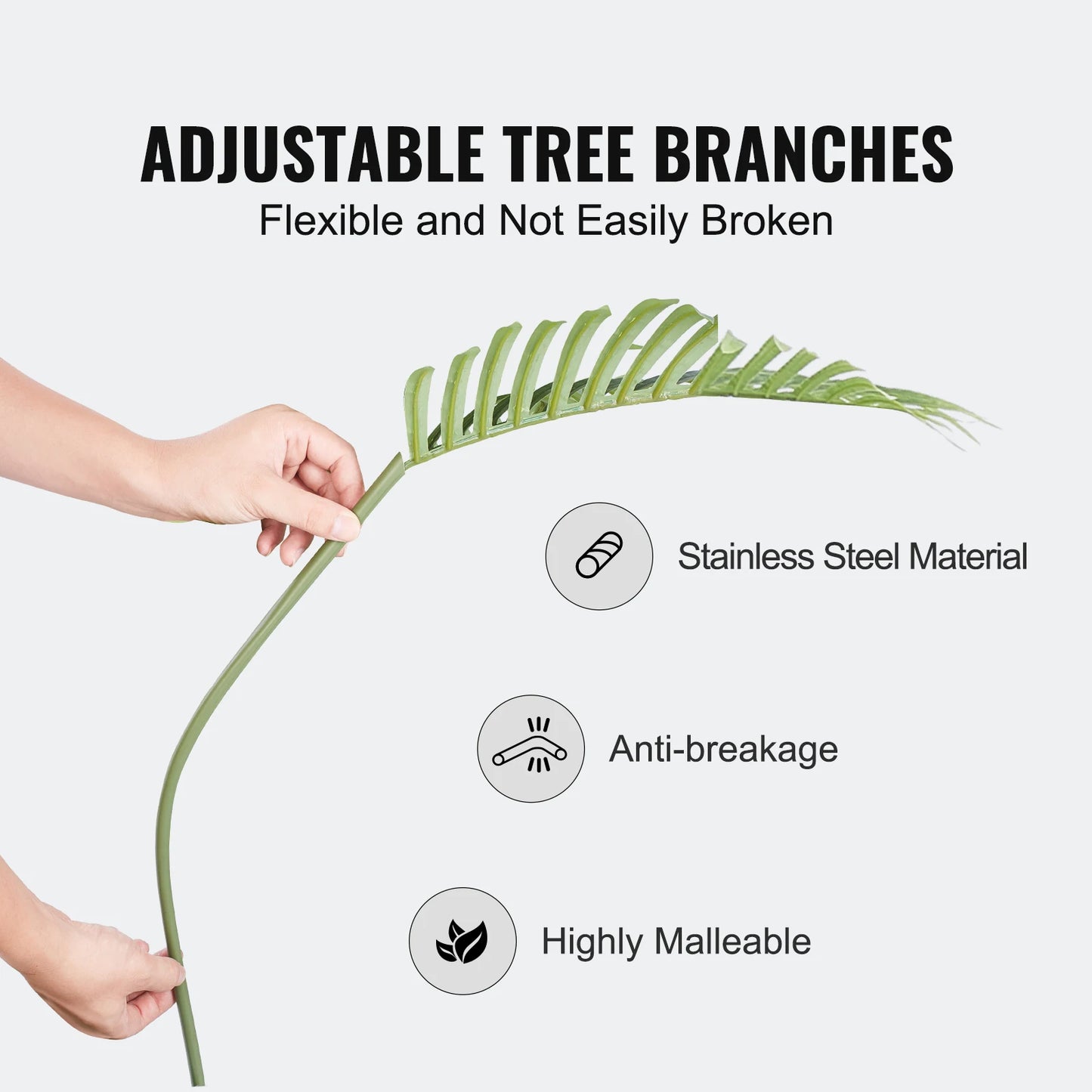 SucceBuy Artificial Palm Tree Faux Plant With Anti Tip Stability
