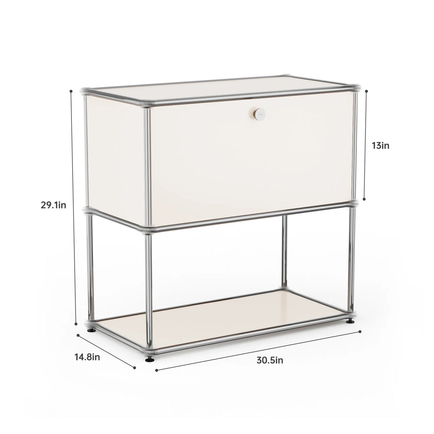 Modern Stainless Steel Storage Cabinet Organizer TV Stand