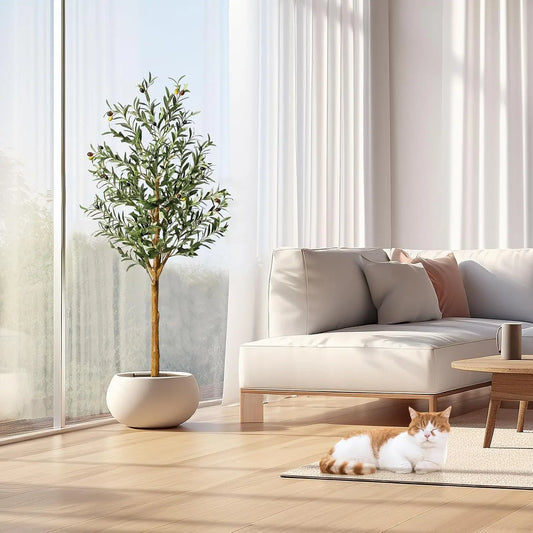 HiMISS Artificial Olive Tree Indoor Decor For Home And Bedroom