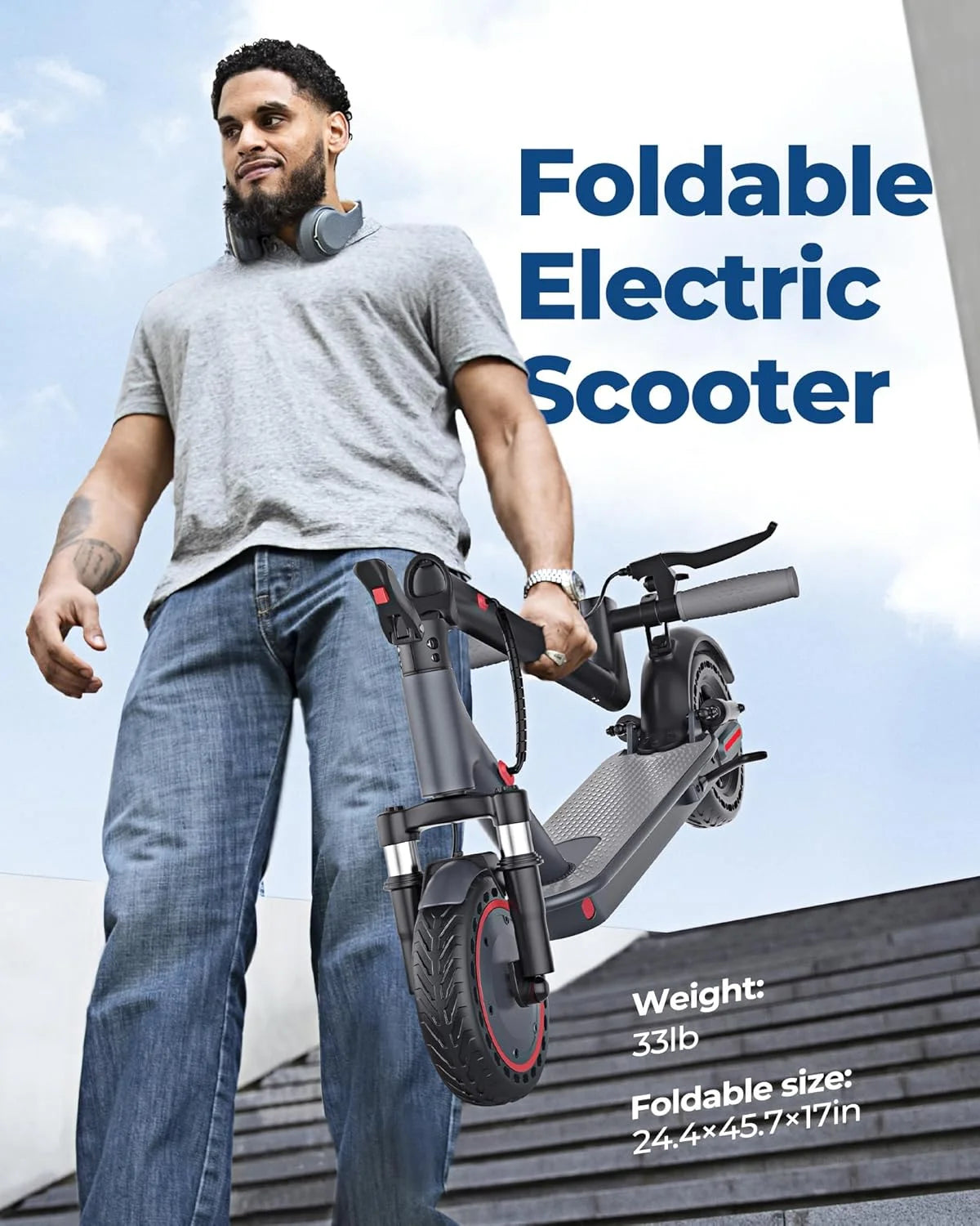 AOVOPRO AP07 Electric Scooter With App Control 23 Mile Range