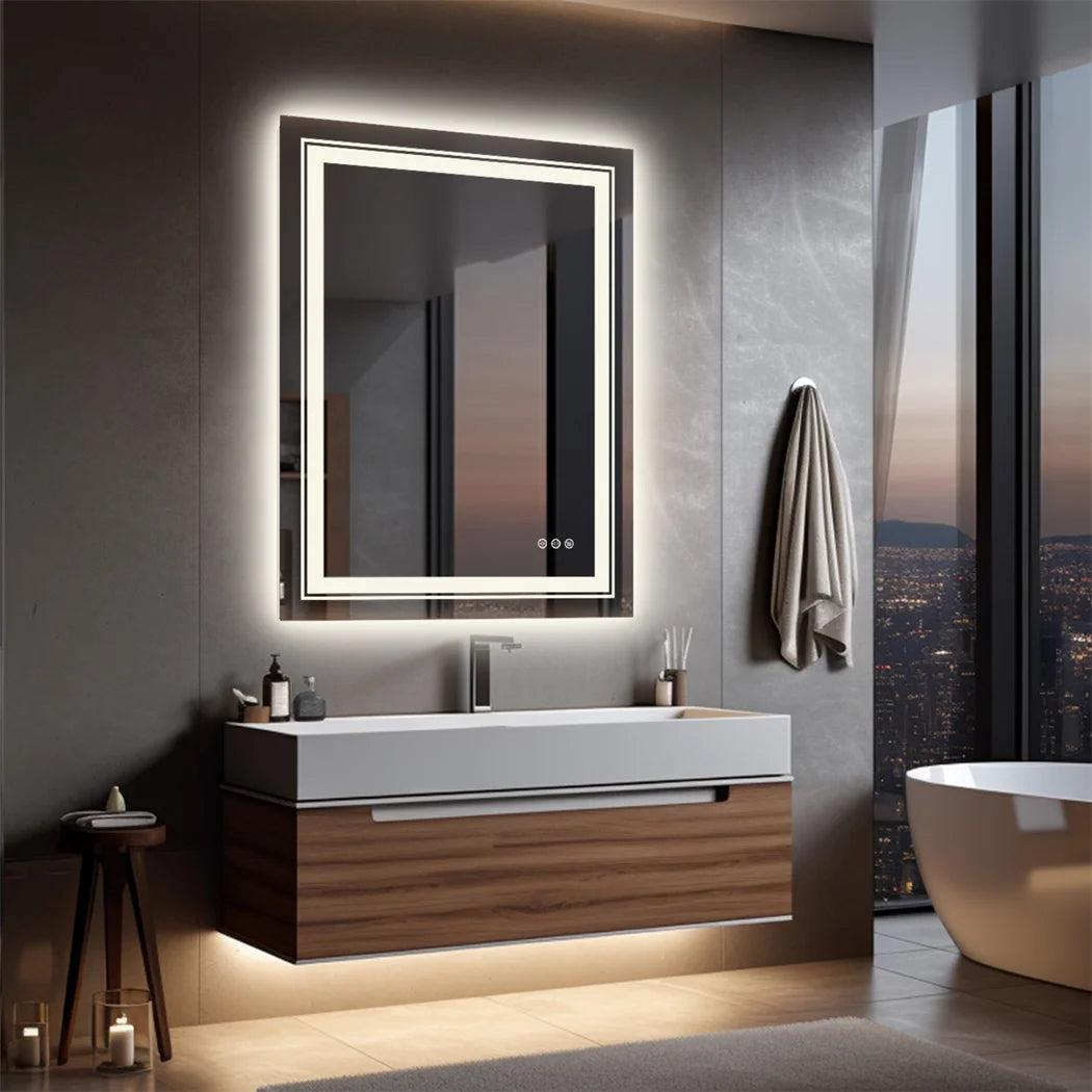LUVODI LED Bathroom Mirror With Dimmable Lights IP65 Waterproof