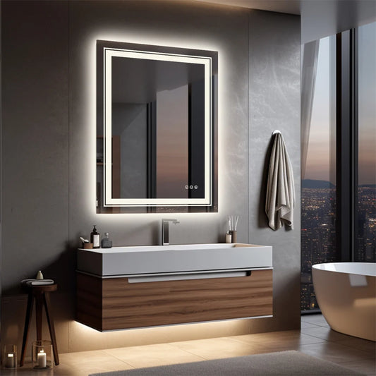 LUVODI LED Bathroom Mirror With Dimmable Lights IP65 Waterproof
