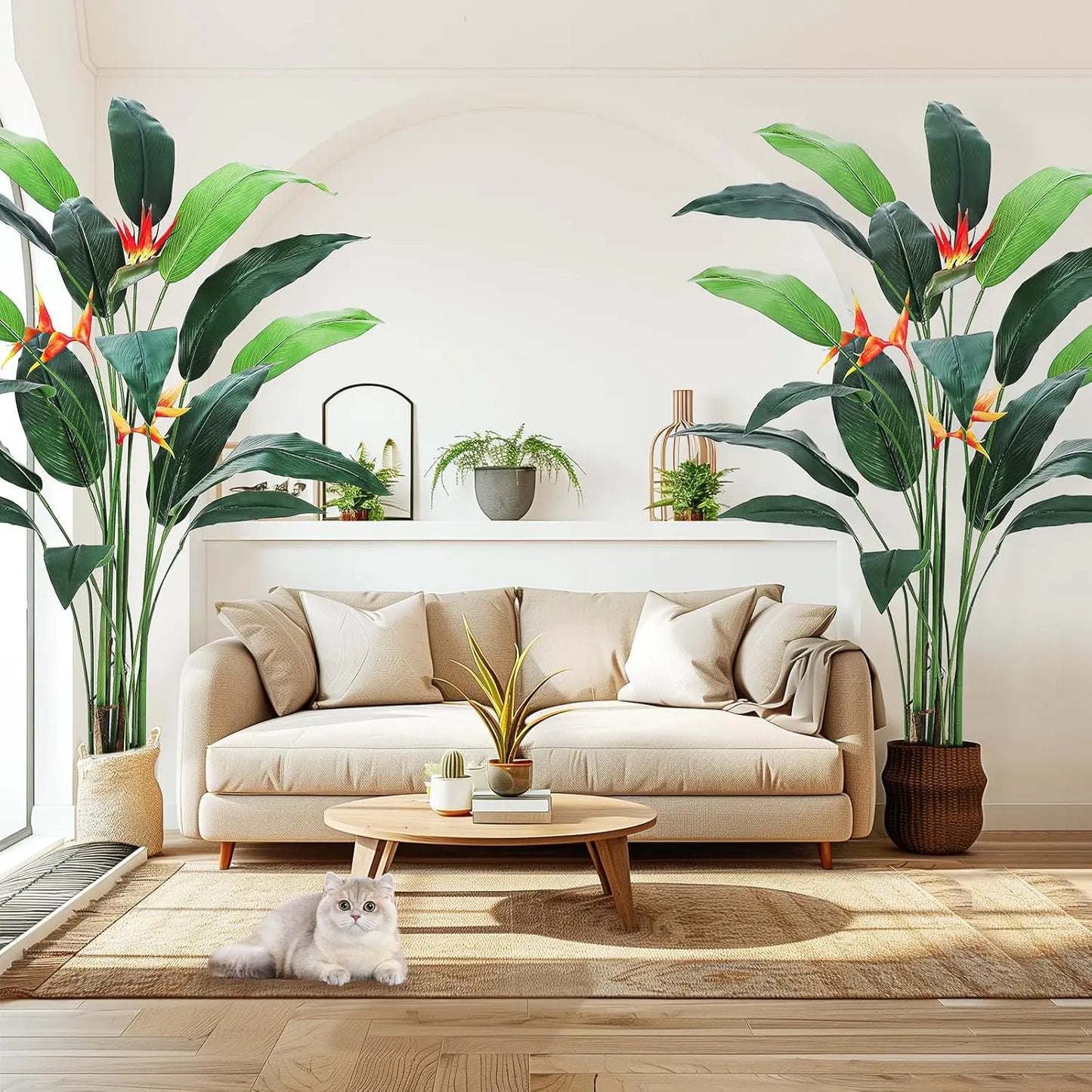 Studyset Artificial Bird of Paradise Plant for Indoor Outdoor Decor