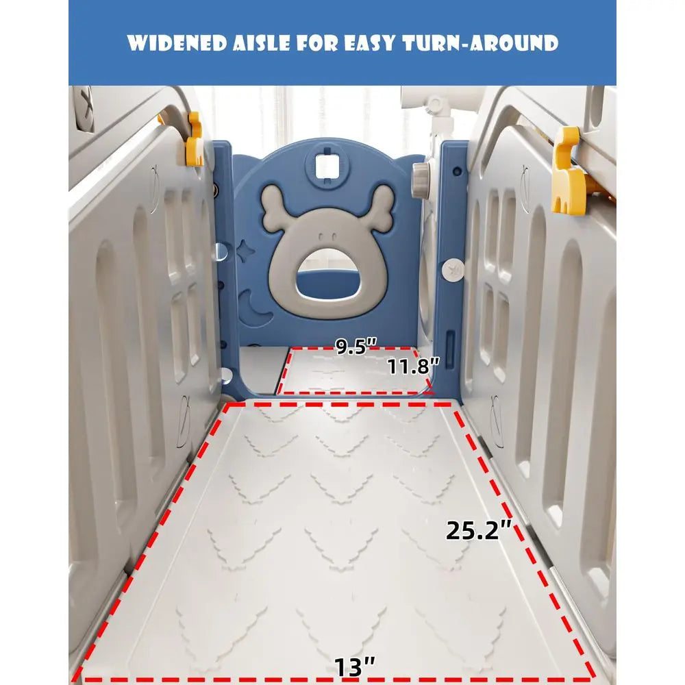 YTYIN 10 In 1 Toddler Playground With Slide Climber And Basketball Hoop