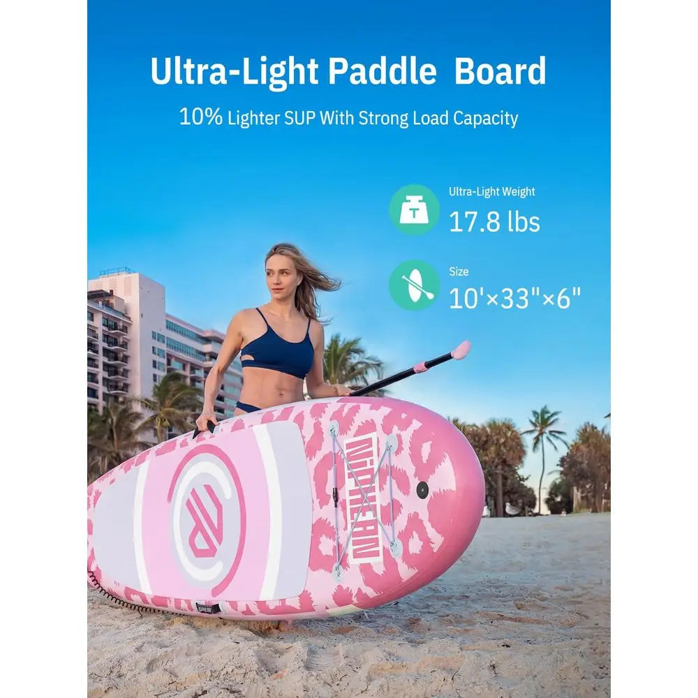 YTYIN Inflatable Paddle Board With StabilTrac Fin Accessory Kit