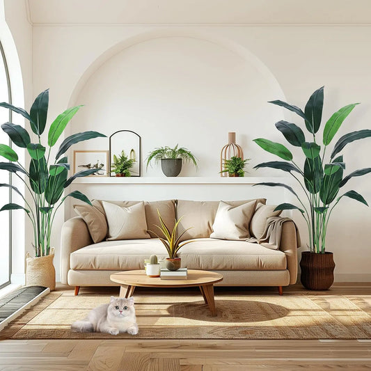 Studyset Artificial Bird of Paradise Plant for Indoor Outdoor Decor