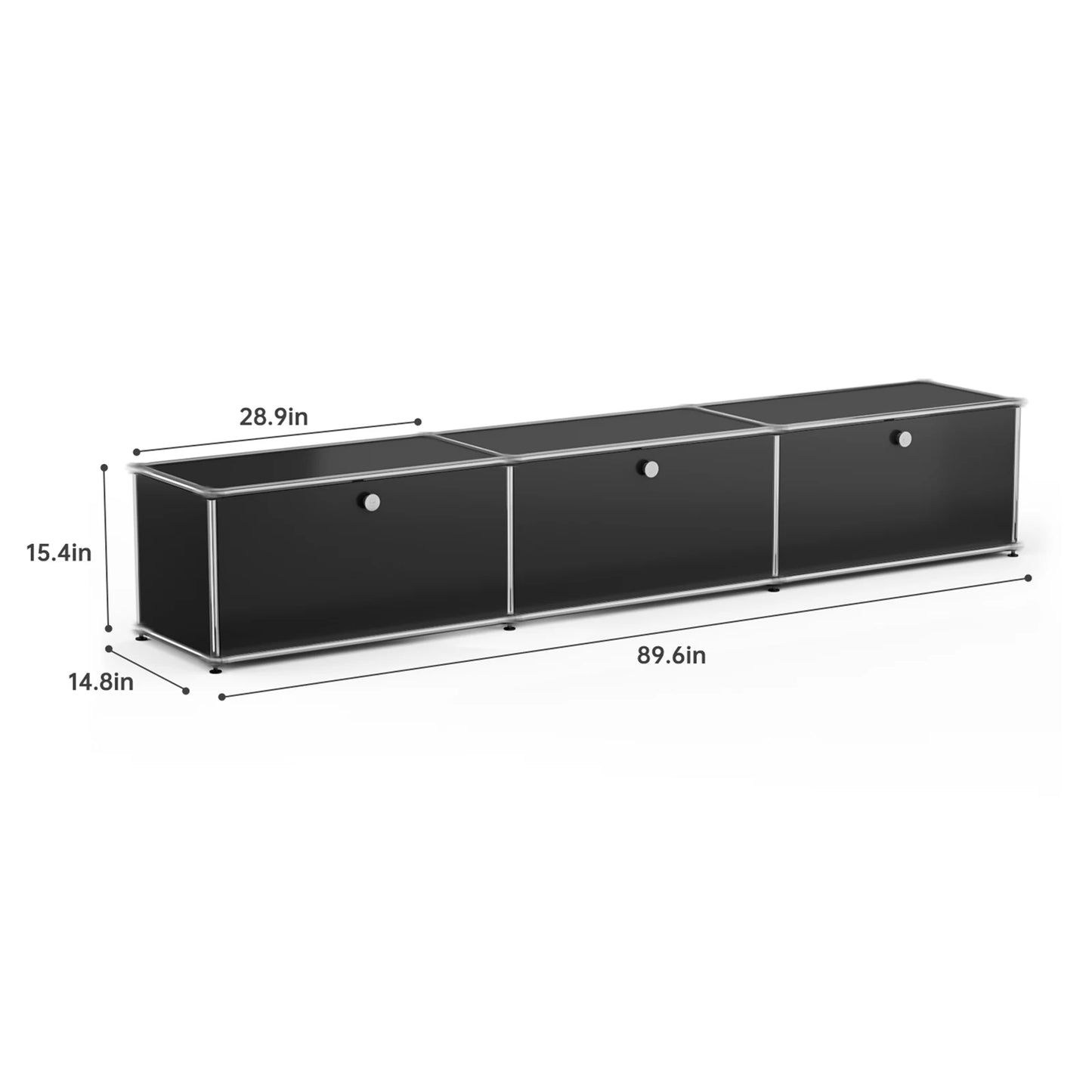 Modern Stainless Steel Storage Cabinet Organizer TV Stand