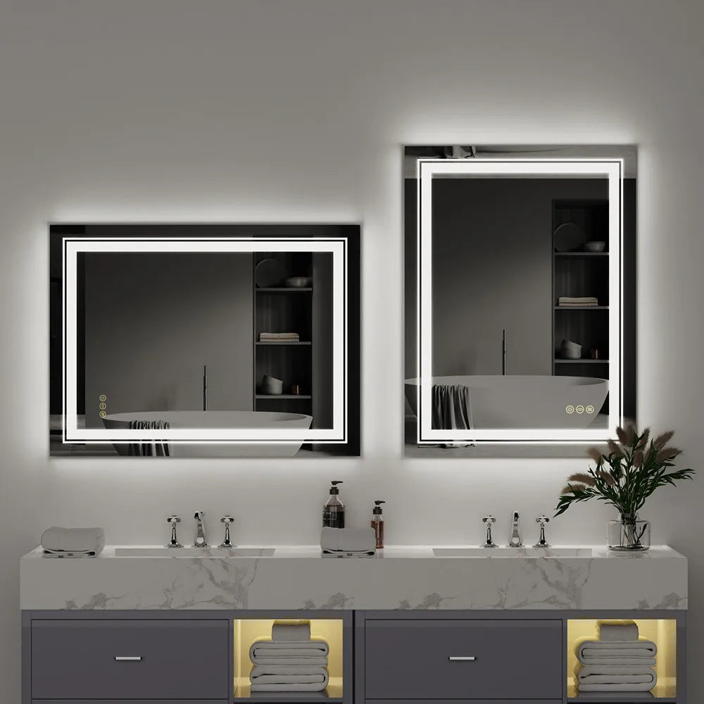 LUVODI LED Bathroom Mirror With Dimmable Lights IP65 Waterproof