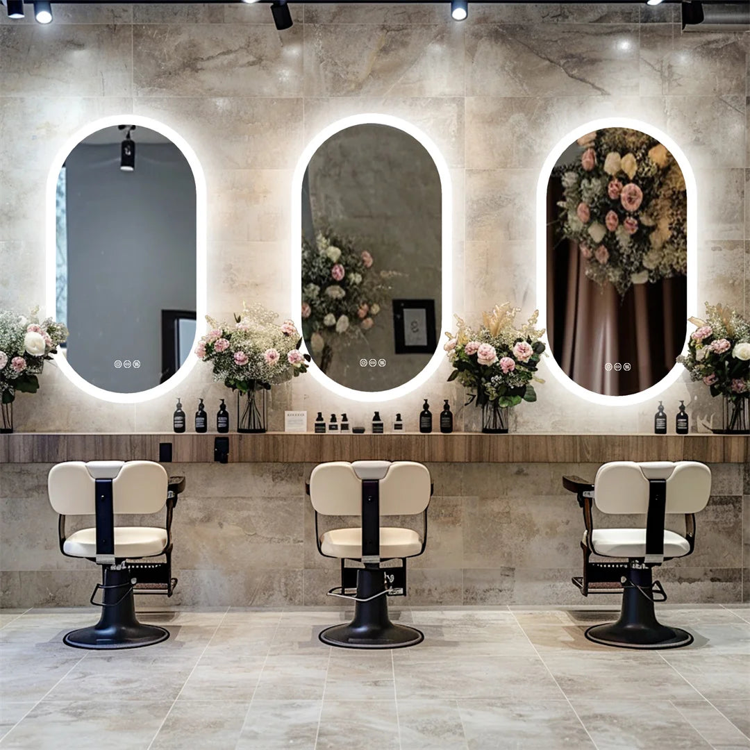LUVODI Backlit LED Bathroom Mirror With Touch Sensor Dimmable