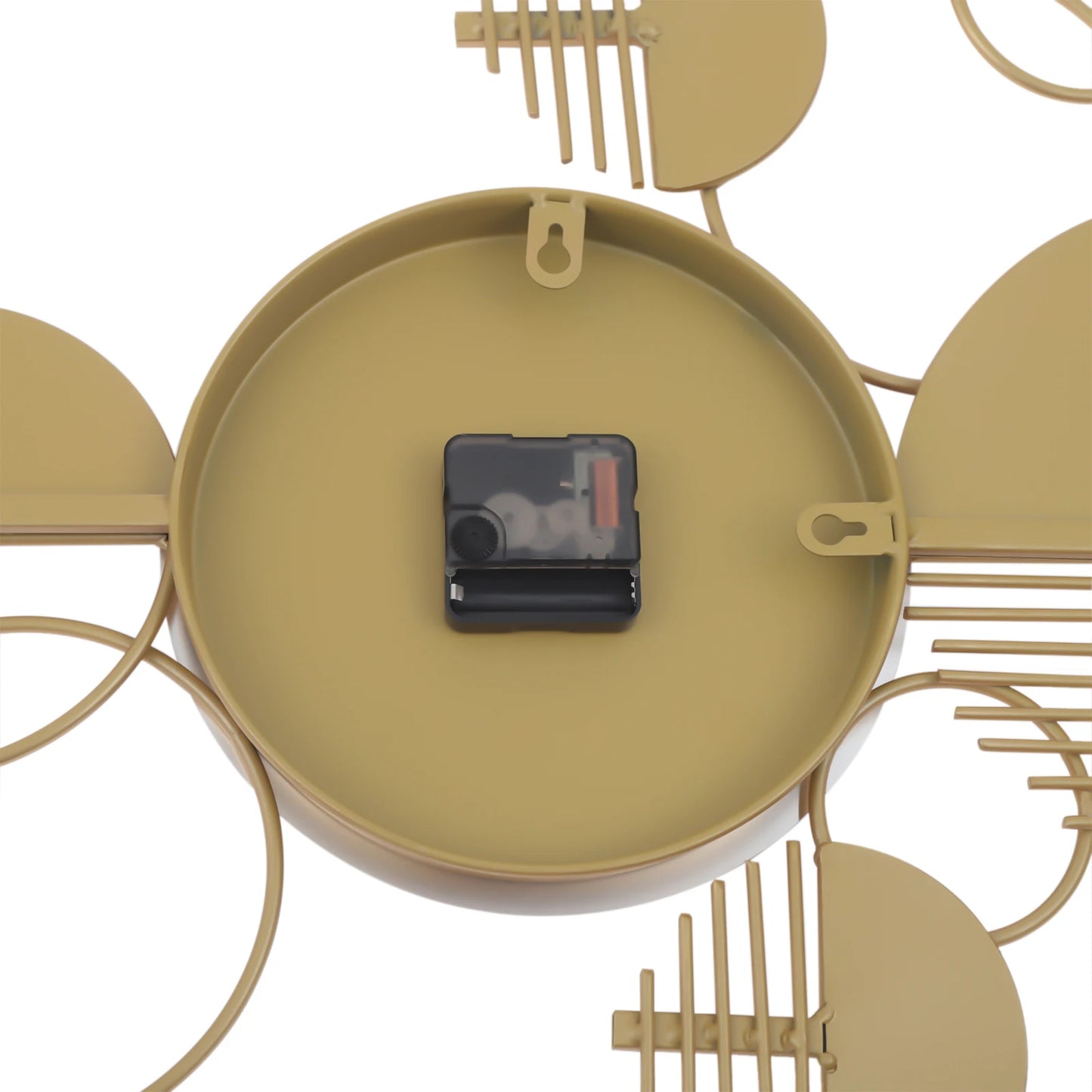 Creative Modern Metal Wall Clock, Silent Battery Operated, Minimalist Decor