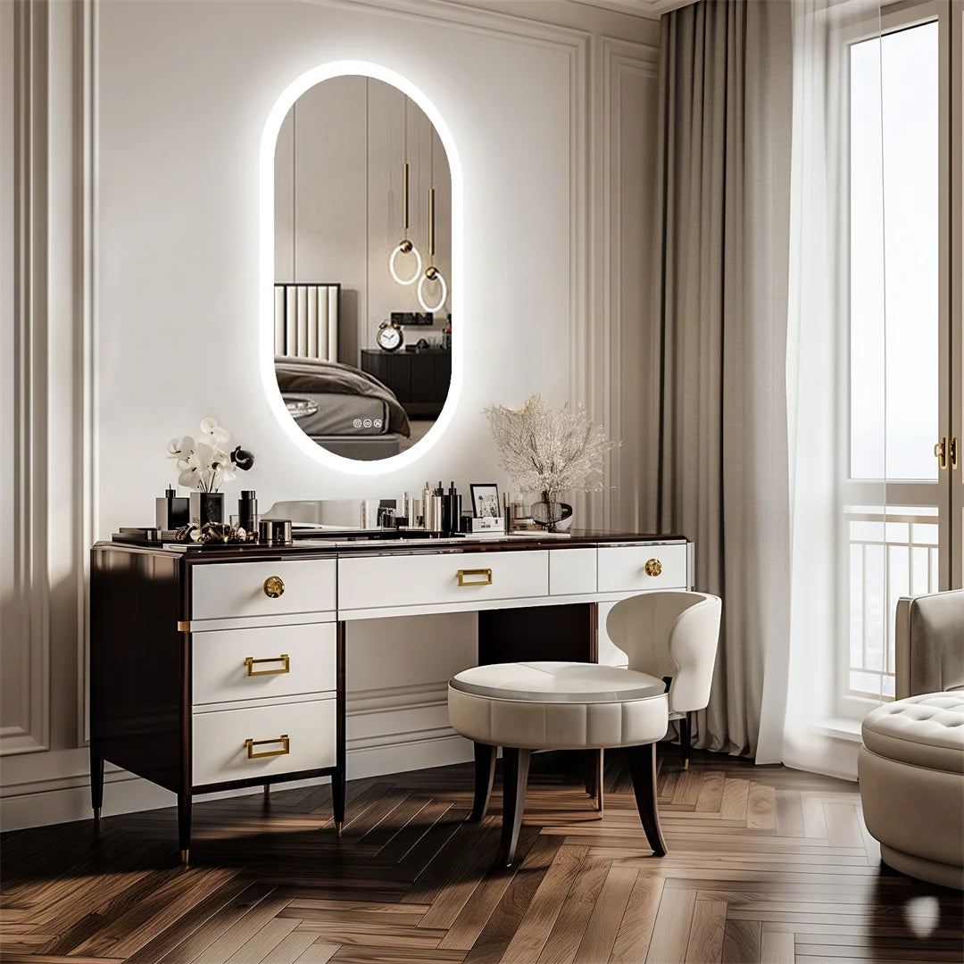 LUVODI LED Backlit Bathroom Vanity Mirror With Touch Sensor Dimming