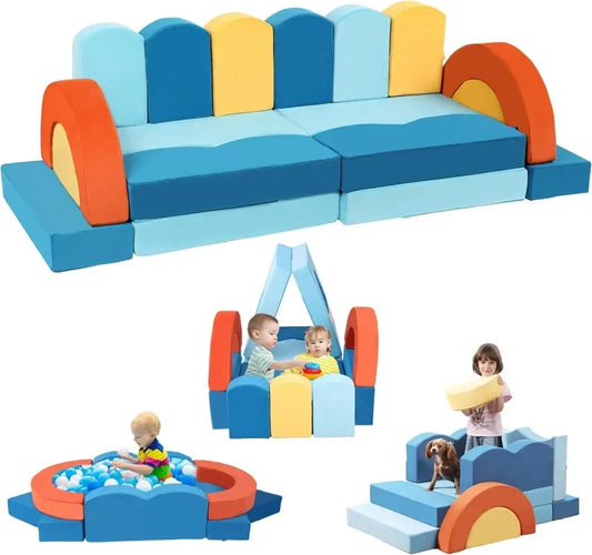 Erament 22 Piece Modular Kids Play Couch Set For Toddler